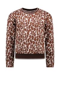 B.Nosy Meisjes sweater - Lucky luipaard
