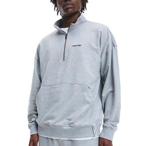 Calvin Klein Cotton-Blend Half-Zip Sweatshirt - M