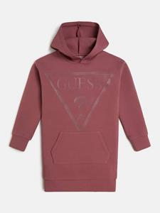 Guess Girls Logo-Printed Cotton-Blend Hooded Dress - 10 Years