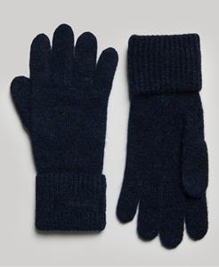 Superdry Vrouwen Essential Geribde Handschoenen Donkerblauw Grootte: 1SIZE