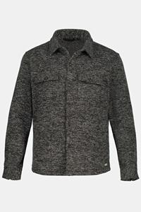 Übergröße : Jp1880, Overshirt in melierter Optik in Grau