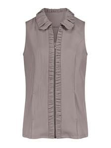 Your Look... for less! Dames Gilet taupe Größe