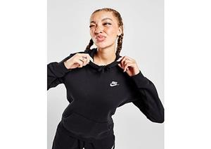 Nike Hoodie NSW Club Fleece - Schwarz/Weiß Damen