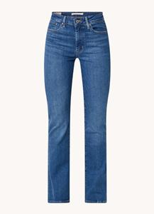 Levi's 725 high waist bootcut fit jeans met medium wassing