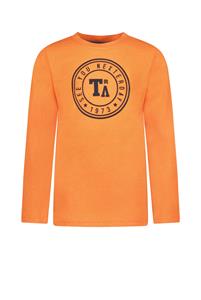 Tygo & Vito Jongens shirt logoprint - Oranje Clownfish