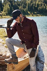 JP1880 Langarmhemd »Hemd Overshirt Langarm Twill Kentkragen Modern Fit«