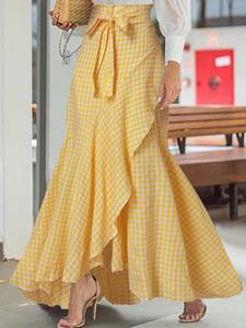 SaraMart Celmia women's bohemian resort-style print skirt