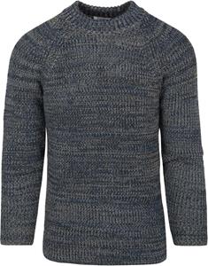 KnowledgeCotton Apparel Trui Yarn Blauw