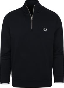 fredperry Fred Perry - Half Zip Navy - Strickpullover