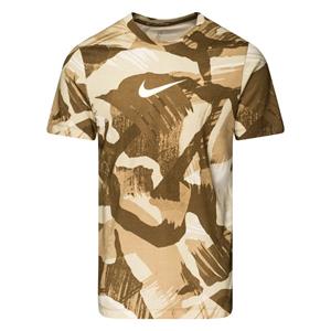 Nike Dri-FIT Trainingsshirt met camouflageprint voor heren - Bruin