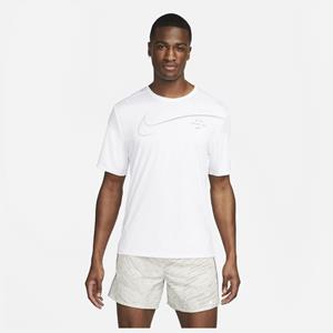 Nike Lauf T-Shirt Dri-FIT UV Run Division Miler - Weiß