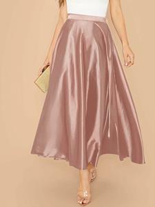 SaraMart Celmia Damenmode in Europa und Amerika, einfarbiges Kleid, elegantes Temperament, hoch taillierter A-Linien-Rock, großer Rock, tägliche Sommermode in