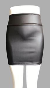 SaraMart Europäischer und amerikanischer Außenhandel heißer Stil mit hoher Taillentasche Hüfte halblanger Lederrock, großer Reißverschluss-Lederrock, schnell