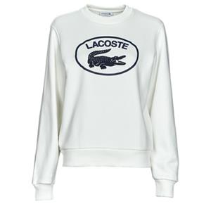 Lacoste Damen-Sweatshirt aus Bio-Baumwollfleece - Weiß 