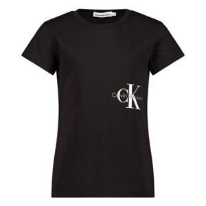Calvin Klein Girls Monogram Slim Cotton-Jersey T-Shirt - 10 Years