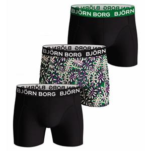 Björn Borg Boxershorts Essentials 3-pack zwart-groen