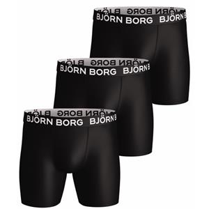 Björn Borg Boxershorts Performance 3-pack zwart