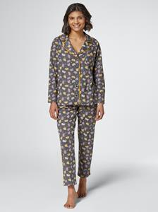 Pyjama in antraciet gedessineerd van wäschepur
