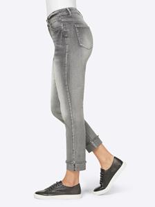 7/8-jeans in light grey-denim van Rick Cardona