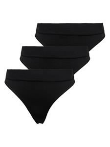 Only Vicky rib s-less thong 3-pk noos