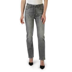 Levi's Frauen Straight Fit Jeans 501 Crop in grau