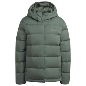 Adidas Women's Helionic Hooded Jacket - Donsjack, olijfgroen