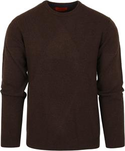 Suitable Pullover Wolle O-Neck Braun