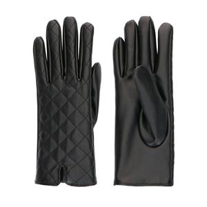 Sacha Zwarte handschoenen met sierstiksels  - zwart