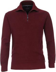 Casa Moda Halfzip Trui Bordeaux