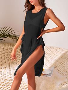 Zaful Tie Side Cover Up Dress