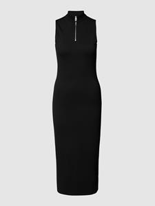 HUGO Midi-jurk met opstaande kraag, model 'Nerie'