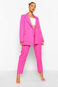 Boohoo Mix & Match Felle Oversized Blazer, Pink