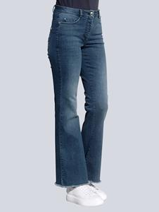 Jeans met modieuze wijde pijpen Alba Moda Blauw