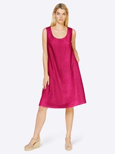 Linnen jurk in pink van Linea Tesini