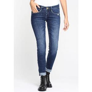 GANG Skinny-fit-Jeans "NELE", mit Rundpasse und seitlichen Dreieckseinsätzen f. e. tolle Silhouette