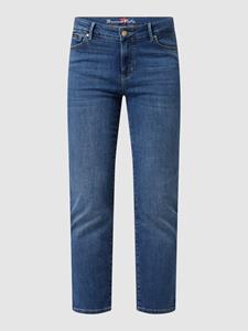 Buena Vista Korte straight fit jeans met stretch, model 'Amalfi'