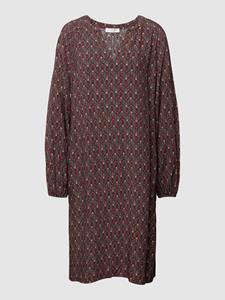 Christian Berg Woman Knielange jurk met elastische mouwboorden