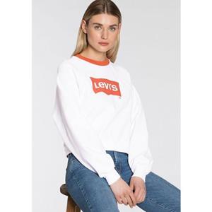 Levi's Frauen Pullover Logo in weiß