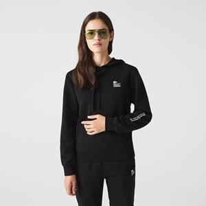 Lacoste Damen Lacoste Sweatshirt aus Baumwollfleece - Schwarz 