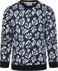 Scotch and Soda Felpa Sweater Print Navy