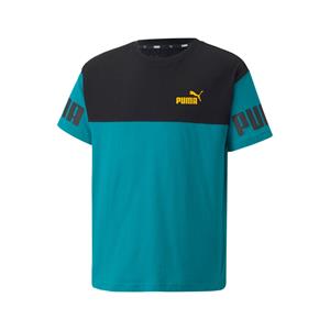 PUMA Power Colorblock T-Shirt Jungen deep aqua