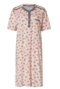 Lunatex tricot dames nachthemd Korte mouw - 22-4135 - Roze