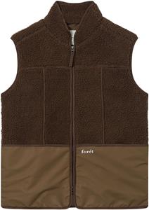 Foret Fell fleece vest sleeveles brown teddy