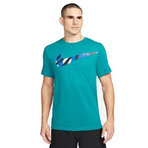 Herren Kurzarm-t-shirt Nike Dri-fit Sport Clash Aquamarin