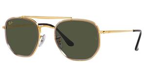 Ray-ban Unisex-Sonnenbrille RB3648M 923931 Marshal II T52 Acero 145 3N Legend Gold Green