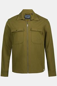 STHUGE Langarmhemd »STHUGE Hemd Overshirt Sweat Langarm Modern Fit«