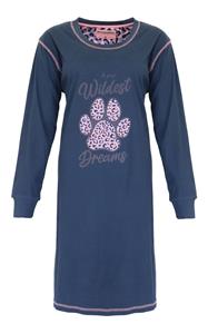 Irresistible dames nachthemd L/M Wildest - Donkerblauw