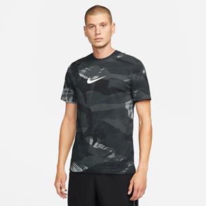 NIKE Dri-FIT Camouflage Printed Trainingsshirt Herren 010 - black