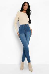 Boohoo Tall Basic Jeggings, Blue