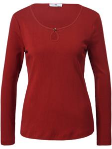 Peter Hahn, Langarmshirt Cotton in rot, Shirts für Damen